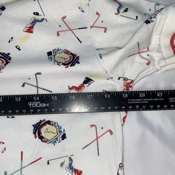 VTG Izod Women's Golf Polo All over Print Sz M - Picture 3 of 5